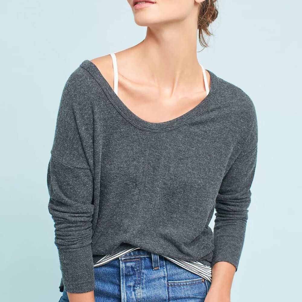 Anthropologie Michael Stars‎ Brushed Fleece Pullover | Size XS | Soft & Cozy